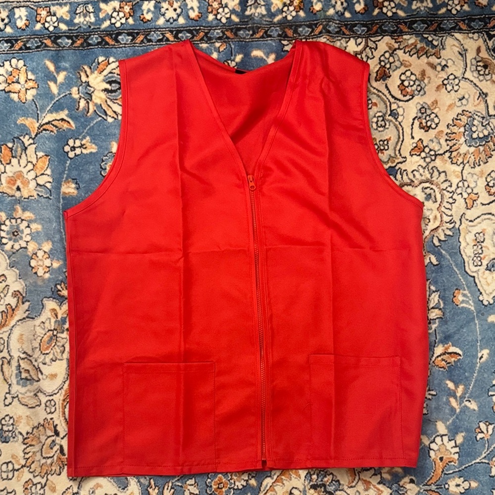 Red Vest with pockets